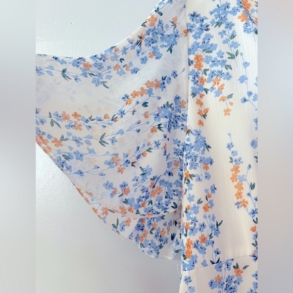 🚨CLEARANCE 0124-16M Shein Floral Print Flutter Sleeve Ruffle Dress (MC-02) - Picture 3 of 6